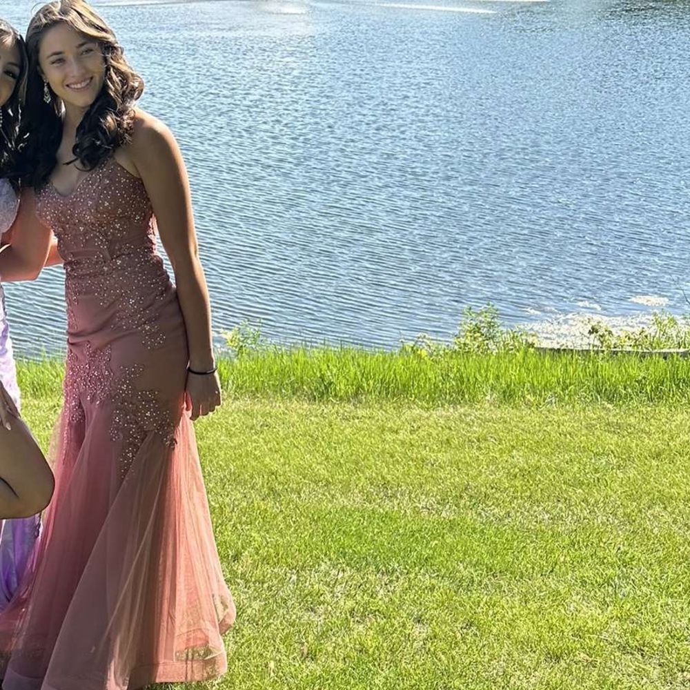 Cute Mauve Pink Prom Dress